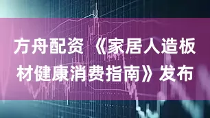 方舟配资 《家居人造板材健康消费指南》发布